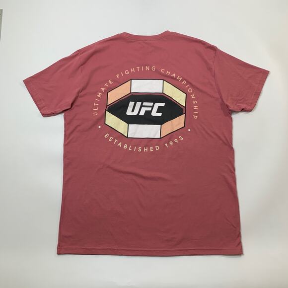 UFC Shirt Mens XL Extra Large Mauve Octagon Ultimate Fighting Championship Tee - Picture 2 of 7